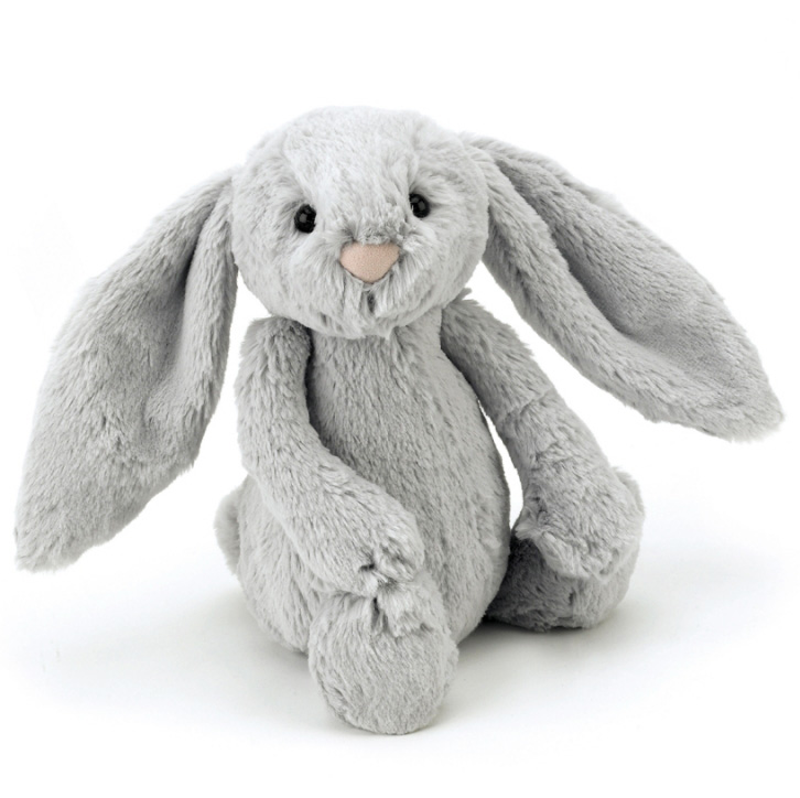 Bashful Kanin gr, 31cm frn Jellycat