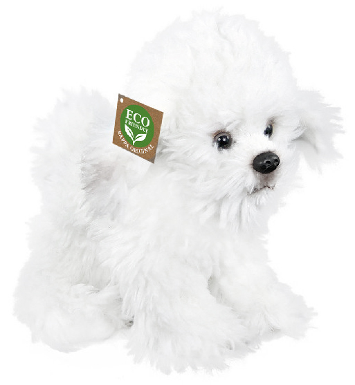 Bichon frisé från Rappa Toys säljs på Nalleriet.se