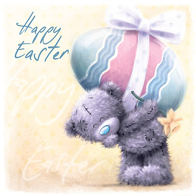 Kort Happy Easter (pskkort 14x14cm) - Me To You