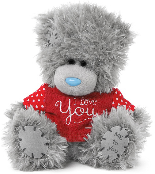 Nalle I Love You (t-shirt), 13cm från Me to you (Miranda nalle) säljs på Nalleriet.se