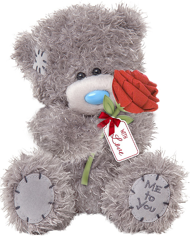 Nalle håller en ros, 15cm - Me To You