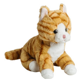 Mollis Rdsprcklig Katt, 20 cm - Molli Toys | Nalleriet.se