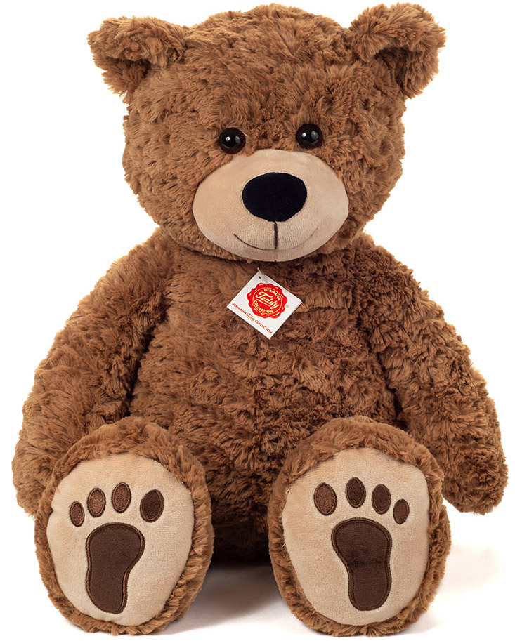 Teddybjörn med broderade tassar, 55cm, säljs på Nalleriet.se