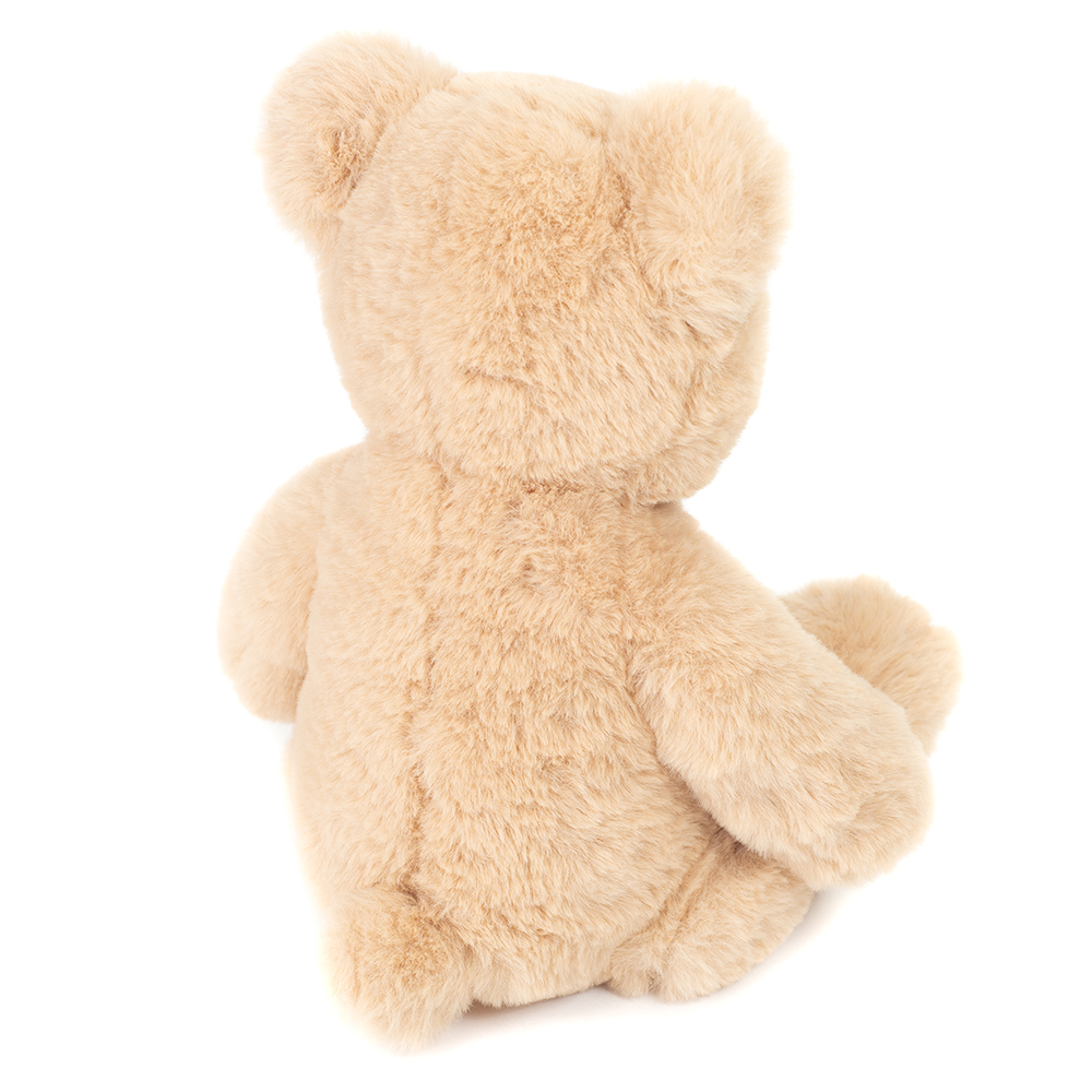 Teddybjörn med broderade tassar, 31cm, beige, säljs på Nalleriet.se