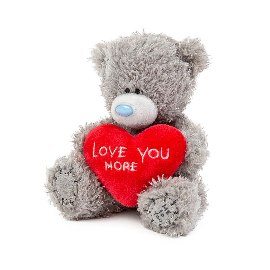 Nalle 10cm med rtt hjrta Love You More, Me to you (Miranda nalle) sljs p Nalleriet.se