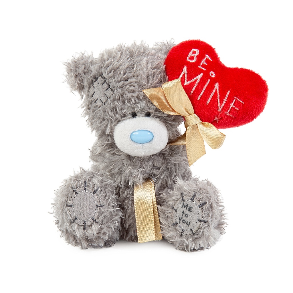 Nalle 10cm med rött hjärta "Be Mine" - Me to you