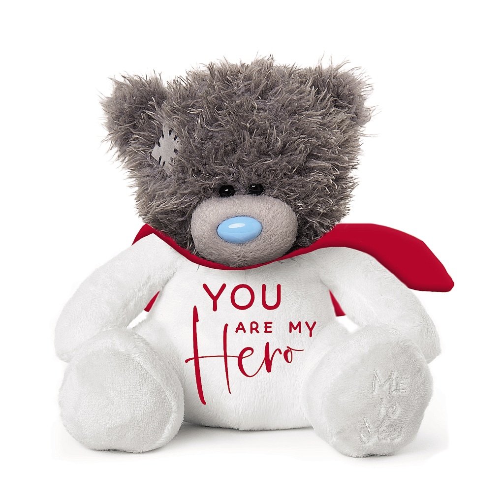 Nalle 10cm "You are my hero" - Me to you