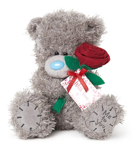 Nalle med röd ros, 15cm - Me To You