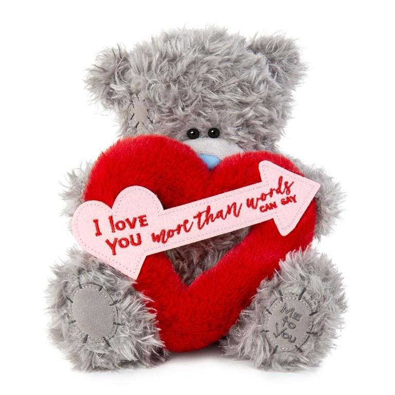 Nalle I love you more than words can say, 20cm