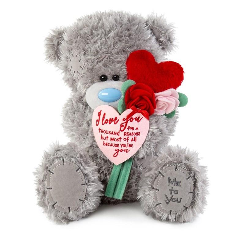 Nalle med rosor och hjärta, 30cm - Me To You