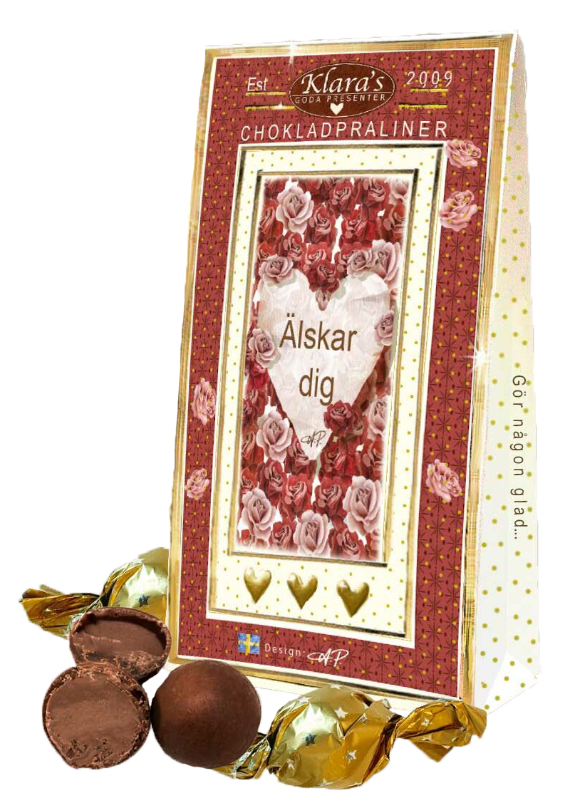 Älskar dig - Lyxiga chokladpraliner