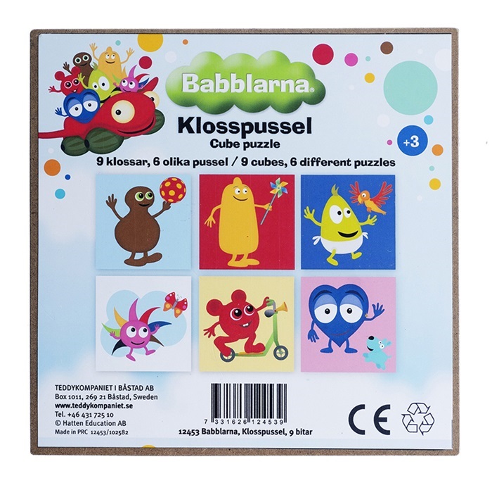 Klosspussel - (Babblarna) från Teddykompaniet säljs på Nalleriet.se
