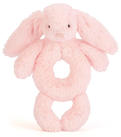 Bashful Bunny Skallra, rosa frn Jellycat