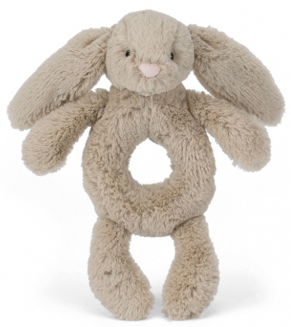 Bashful Kanin skallra, beige - Jellycat