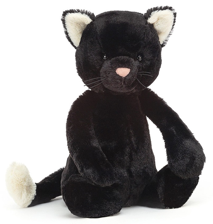 Bashful Katt (svart), 31cm frn Jellycat