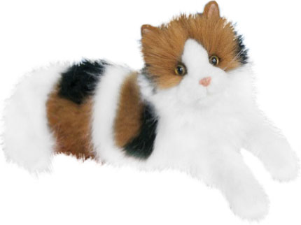 Huskatt, calico (trefärgad), 40cm från Douglas Mjukisdjur säljs på Nalleriet.se