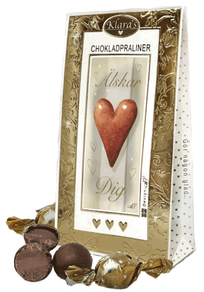 Älskar dig - Lyxiga chokladpraliner
