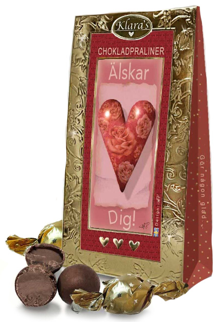 Älskar dig - Lyxiga chokladpraliner