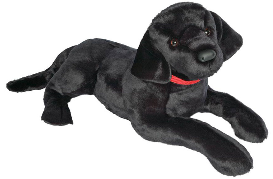 Jumbo Labrador, svart från Douglas mjukisdjur säljs på Nalleriet.se