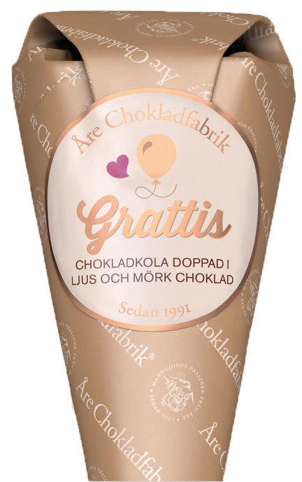 Grattis chokladstrut från Choklad från Åre Chokladfabrik