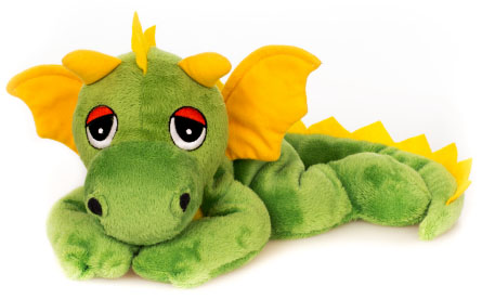 Värmenalle Draken Dante från Habibi Plush (micronalle) säljs på Nalleriet.se