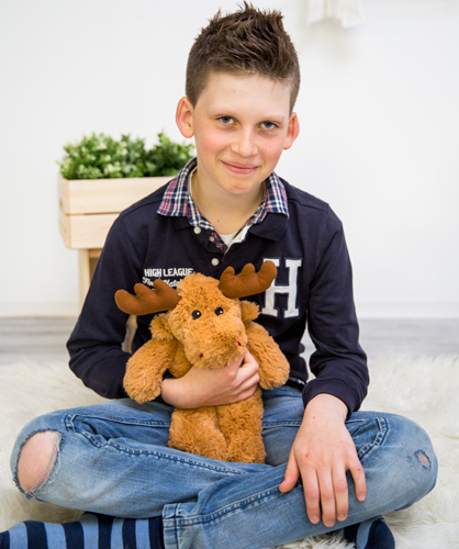 Värmenalle Älg från Habibi Plush (micronalle) säljs på Nalleriet.se