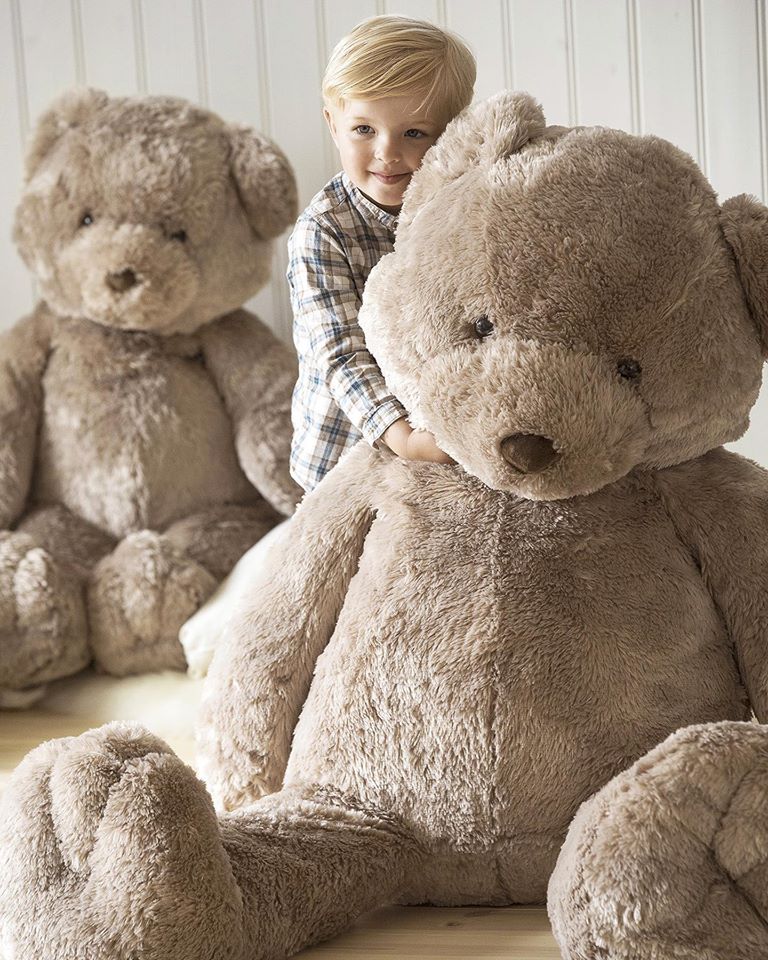 Nalle Helge, stor nalle, 120cm från Teddykompaniet
