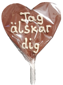 Chokladklubba Jag älskar dig
