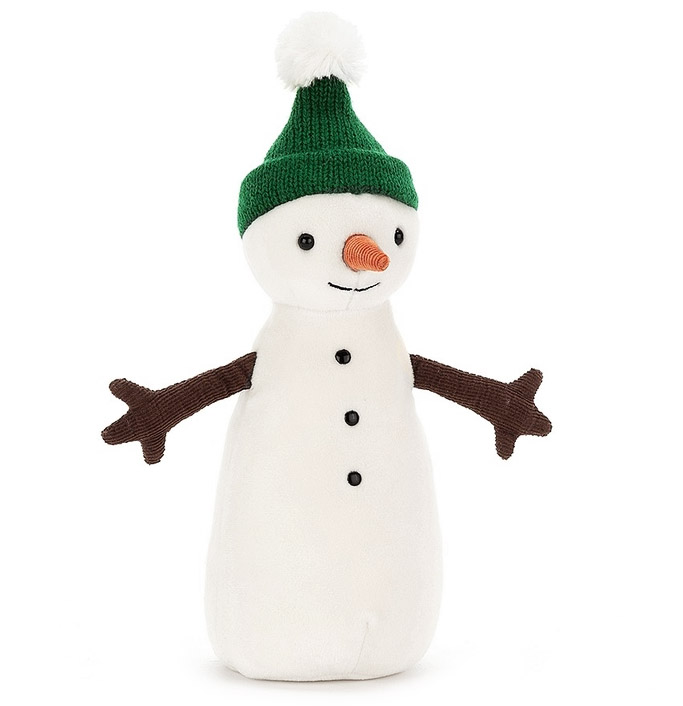 Jolly Snowman (grön mössa) från Jellycat