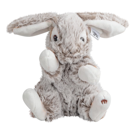 Kanin Lucy, grå/brun, 16cm, Mörk brun - Molli Toys | Nalleriet.se