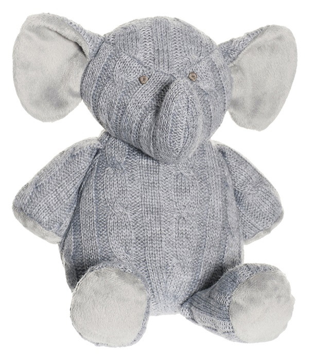 Knitted, Stickad Elefant, 30cm frn Teddykompaniet