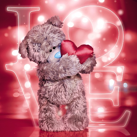 3D-Kort, Nalle med hjärta - Me To You