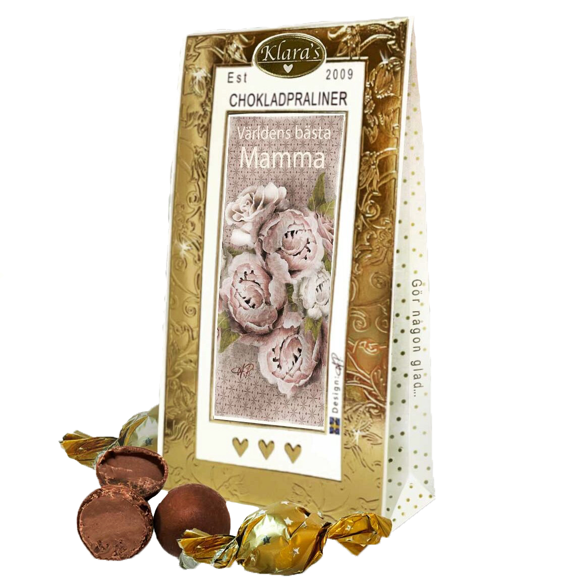 Världens bästa mamma - Lyxiga chokladpraliner