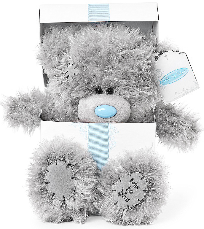 Nalle i paket, 20cm