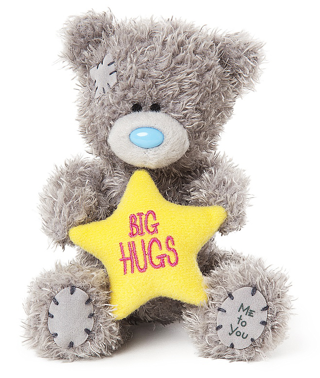 Nalle Big Hugs på stjärna, 10cm, Me to you (Miranda nalle) säljs på Nalleriet.se