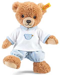 Nalle med bl pyjamas, sleep well, 25cm, Steiff nalle sljs p Nalleriet.se