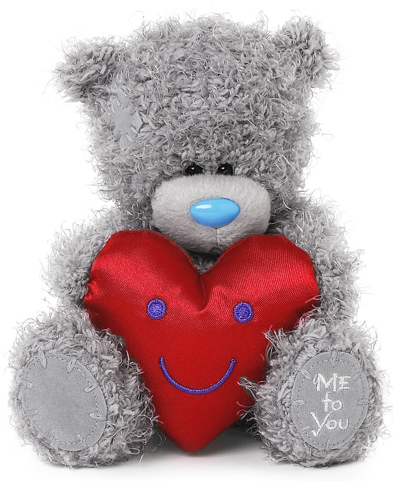 Nalle håller i hjärta, 15cm från Me to you (Miranda nalle) säljs på Nalleriet.se