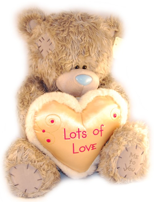 Stor nalle 50cm, hjärta, lots of love, Me to you (Miranda nalle)