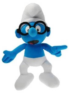  Smurfarna Glasögonsmurfen, 25cm