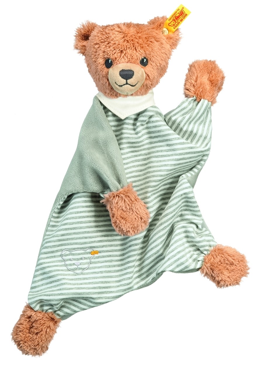 Steiff Snuttefilt grårandig, Sleep well, 28cm, - Steiff