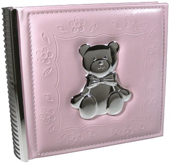 Dacapo Silver Fotoalbum Nalle, rosa