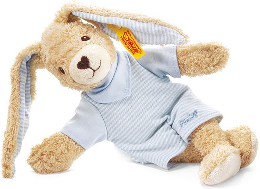 Steiff Hoppel Kanin, blå (ekologisk), 25cm - Steiff nalle
