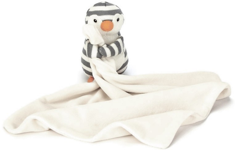 Jellycat UTGTT Shiver Pingvin, snuttefilt - Jellycat