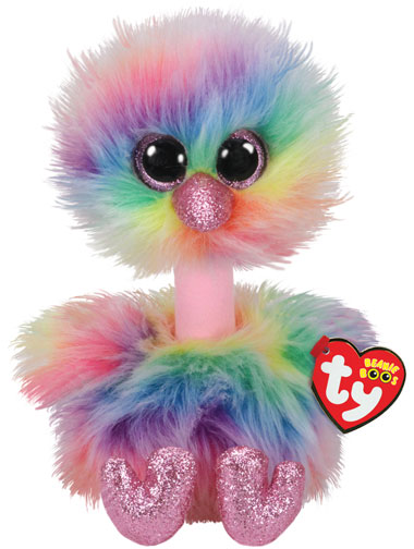 Beanie Boos Asha (Struts i regnbågsfärg) TY Gosedjur | Nalleriet.se
