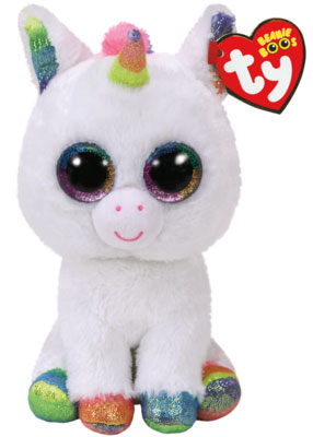 Beanie Boos Pixy (Vit Enhrning) TY Gosedjur | Nalleriet.se