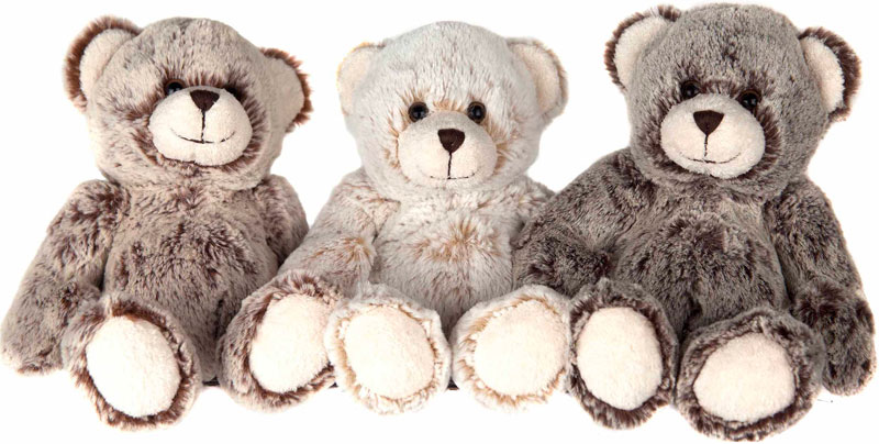 Teddybjrn, mrk brun, 16cm - Molli Toys | Nalleriet.se