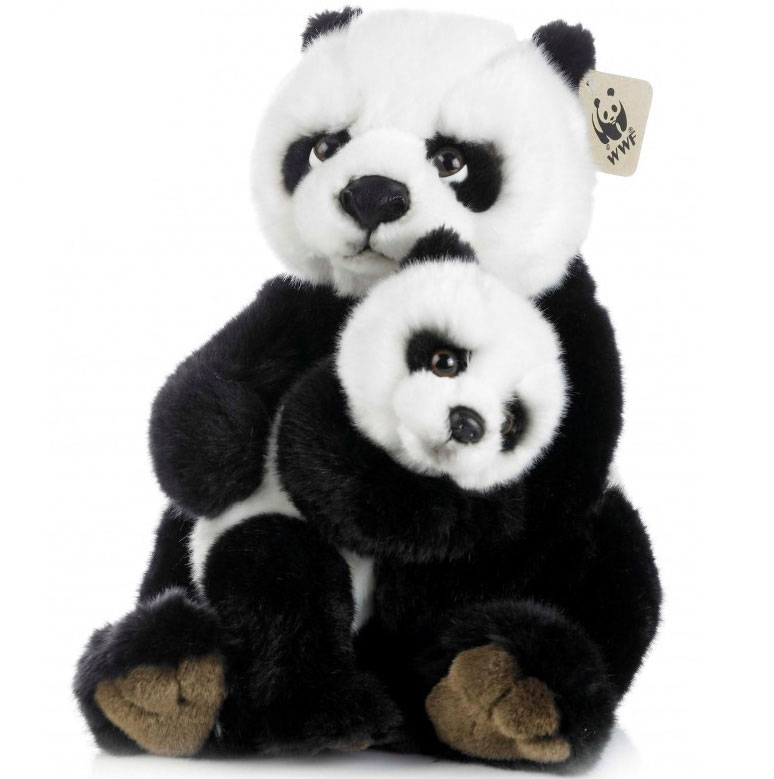 Panda med baby - WWF (Vrldsnaturfonden)