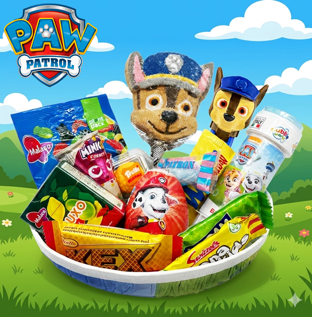 Påskägg Paw Patrol med godis och skoj (18cm)