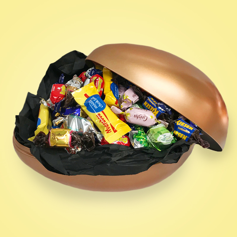 Stort påskägg i roséguld (1kg)