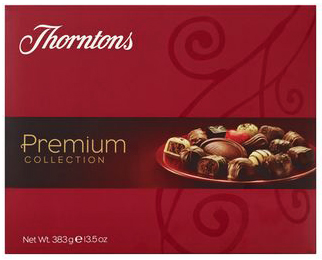 Lyxig chokladask med choklad